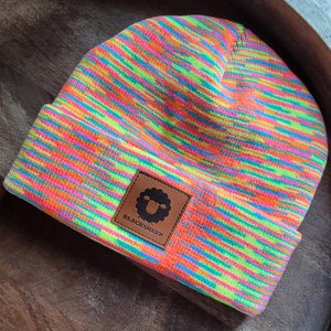 Rainbow and Multicolored Beanies Unsex Cozy Warm and Comfy