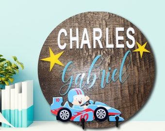 Personalized Wood Name Sign, Laser Cut Acrylic, Baby Shower Gift