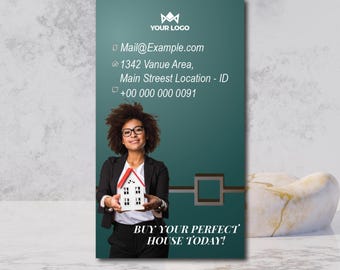 Custom Business Card Magnet: Full Size Realtor Marketing (3.5X2 inches)