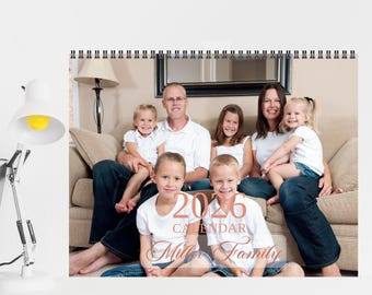 Personalized 2026 Family Photo Calendar: 11x17 Custom Wall Decor
