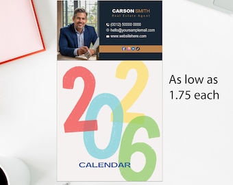 Custom Magnetic Business Calendar 2026: Realtor Marketing Tool