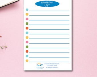 Personalized Shopping List Notepad: Realtor Marketing Gift