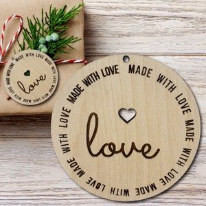 Custom Engraved Birch Wood Tags - Set of 10 - Personalized Favor Tags