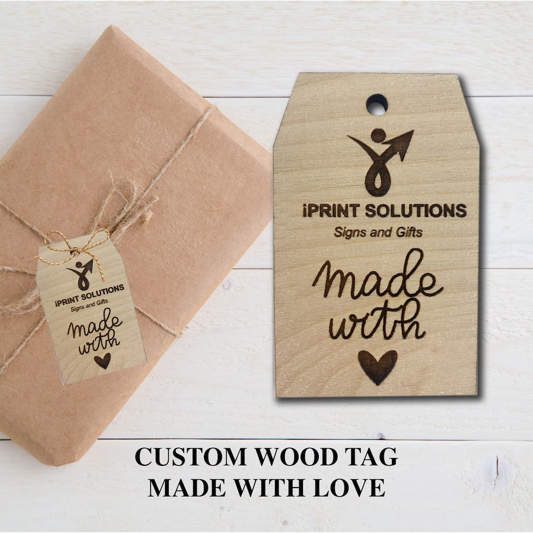 Custom Wood Tags, Wood Engraved Tags, Wood Thank You Tags, Wood Favor
