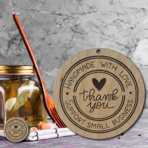 Set of 10 Gift tag, Custom wood tags, wood engraved tags, wood thank you tags, wood favor tags, personalized product tags