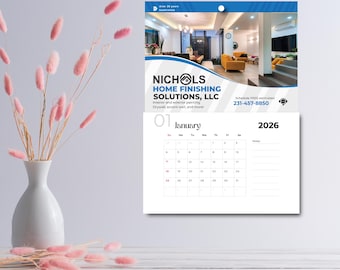 2026 Customized House Finishing Company Calendar: Personalized Business Gift