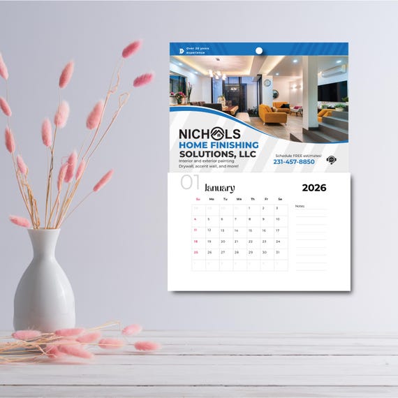 Custom Business Calendar 2026: Personalized Company Wall Calendar