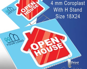Best Open House Sign, Creative Open House Signs, Open House Yard Sign, Open House Signs, Realtor Open House Sign