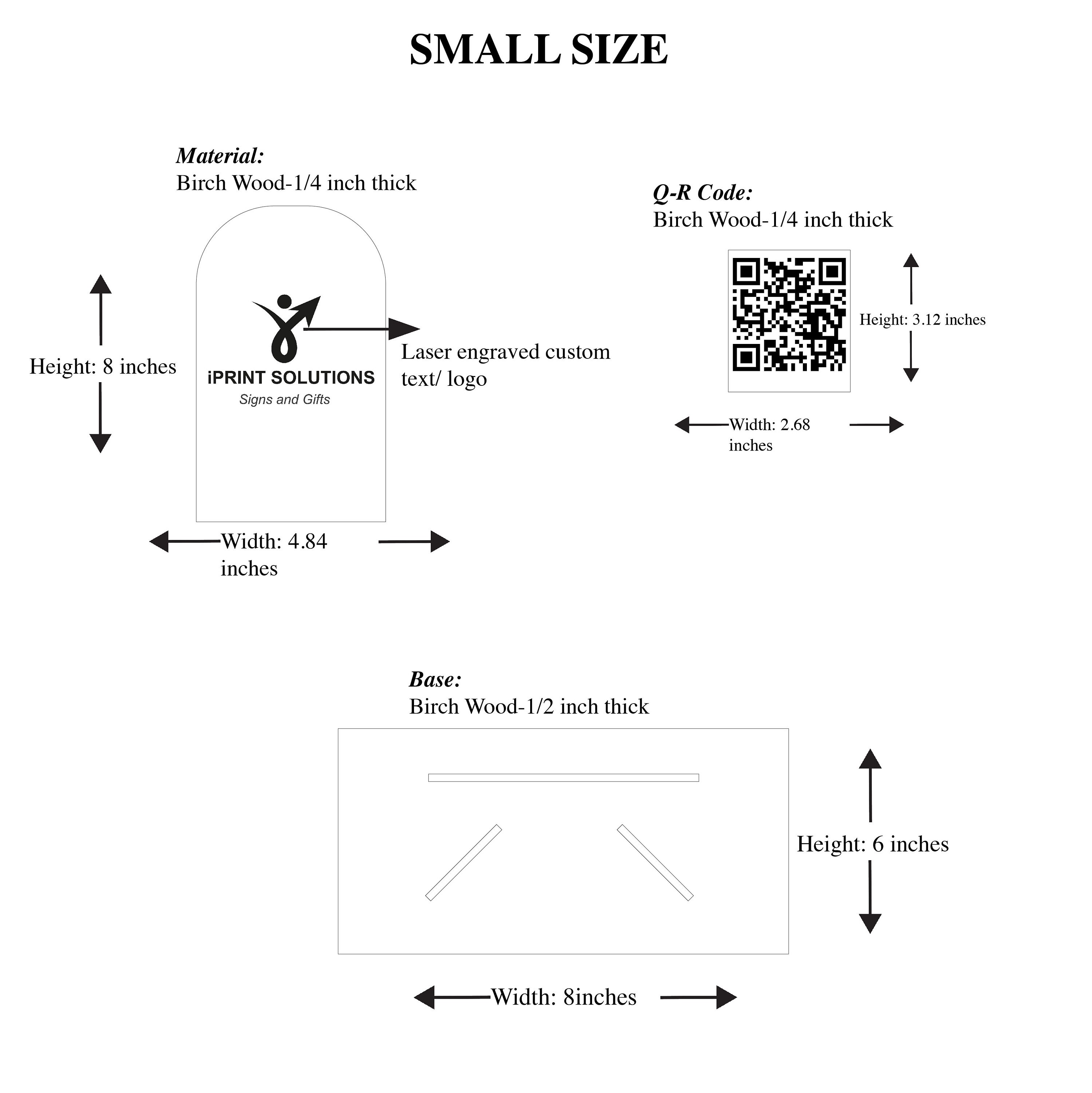 Custom Sign, Wooden Q-r Code, Wooden Qr Code Stand, Wood Sign, Qr Code