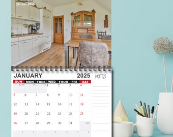 Personalized 2026 Family Photo Calendar: 11x17 Glossy Wall Calendar