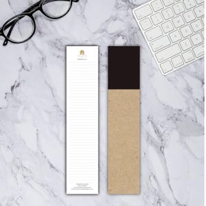 10.5X2.25 inches Magnetic Shopping Notepads, Custom Notepads, 50 Pages Fillers