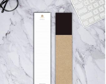 10.5X2.25 inches Magnetic Shopping Notepads, Custom Notepads, 50 Pages Fillers