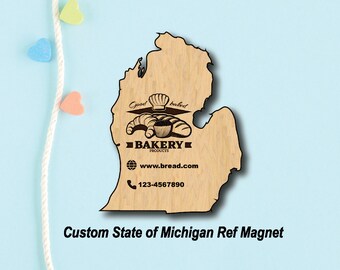 Custom magnet, custom fridge magnet, custom logo magnet, State of Michigan Business Cards, real state fridge magnet, magnet custom