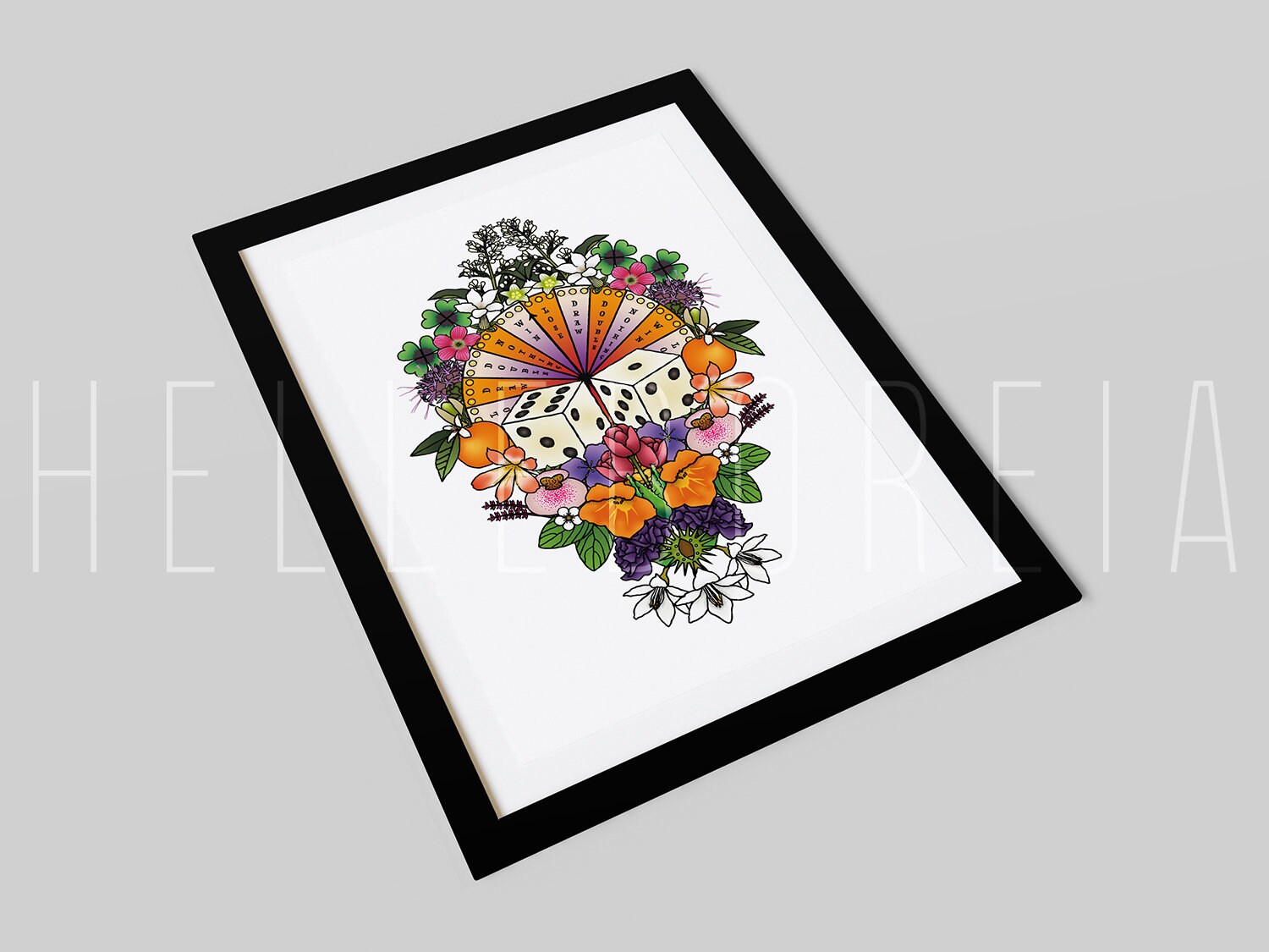A3 Tyche Greek Goddess of Luck Tattoo Style Language of Etsy