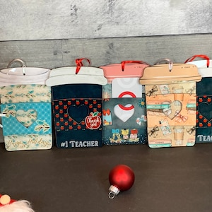 Coffee Cup Gift Card Holder,  Teacher Gift, Christmas Gift, Gift Card Holder
