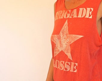 Brigata Rosse T-Shirt Mini-Dress inc Cintura Borchiata.  Gilet serbatoio vintage vintage classico e raro anni '80