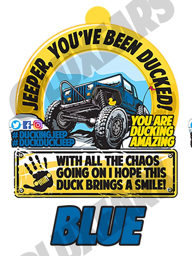 Blue Duck Duck Jeep Tag Jeep Duck Tag Ducking Jeeps Etsy Blue Duck Duck Jeep Tag Jeep Duck Tag Ducking Jeeps Etsy