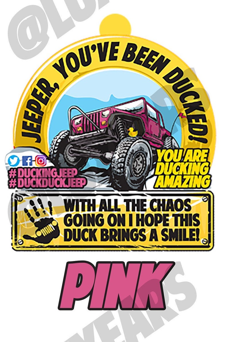 Printable Duck Duck Jeep Tags Template Free