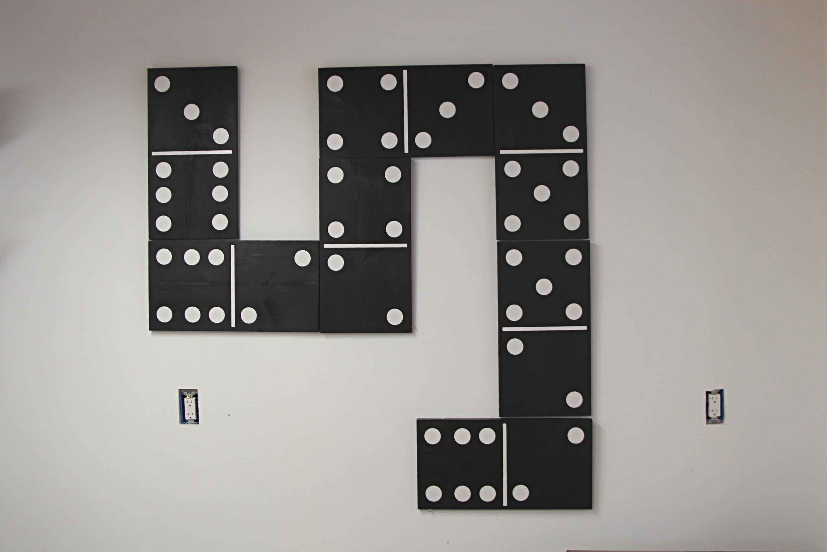 Giant dominoes 11 x 21 inch each Man Cave wood wall art Etsy