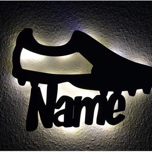 Cleat, Soccer Cleat, Personalized Night Light with Name, Shoes, Night Light, Sports, Running, Gifts for Boys Girls Men Kids, Athletes,Custom