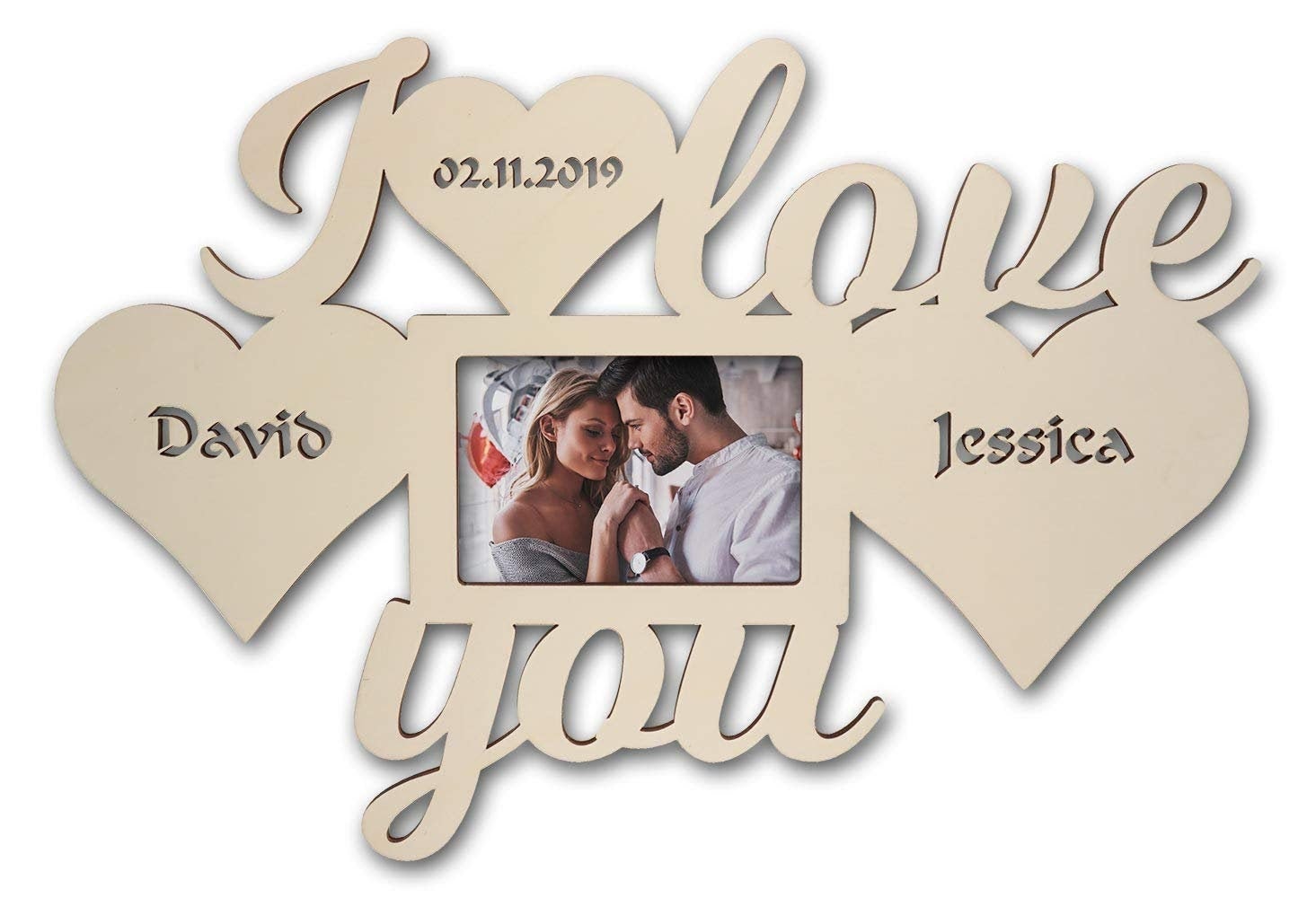 Personalized I Love You Picture Frame Photo Frame 4 X Etsy