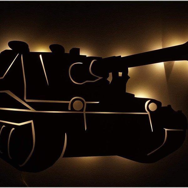 Tanker Truck, Tank, Military, Army, Personalized Night Light with Name, Unique Decor, Girfts for Men Women Girls Boys Kids, Night Light,Sign