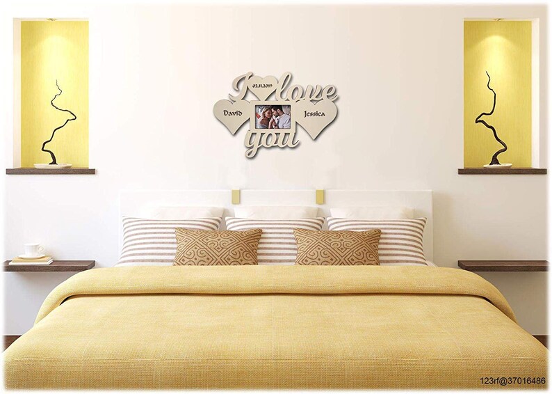 Personalized I Love You Picture Frame Photo Frame 4 X Etsy