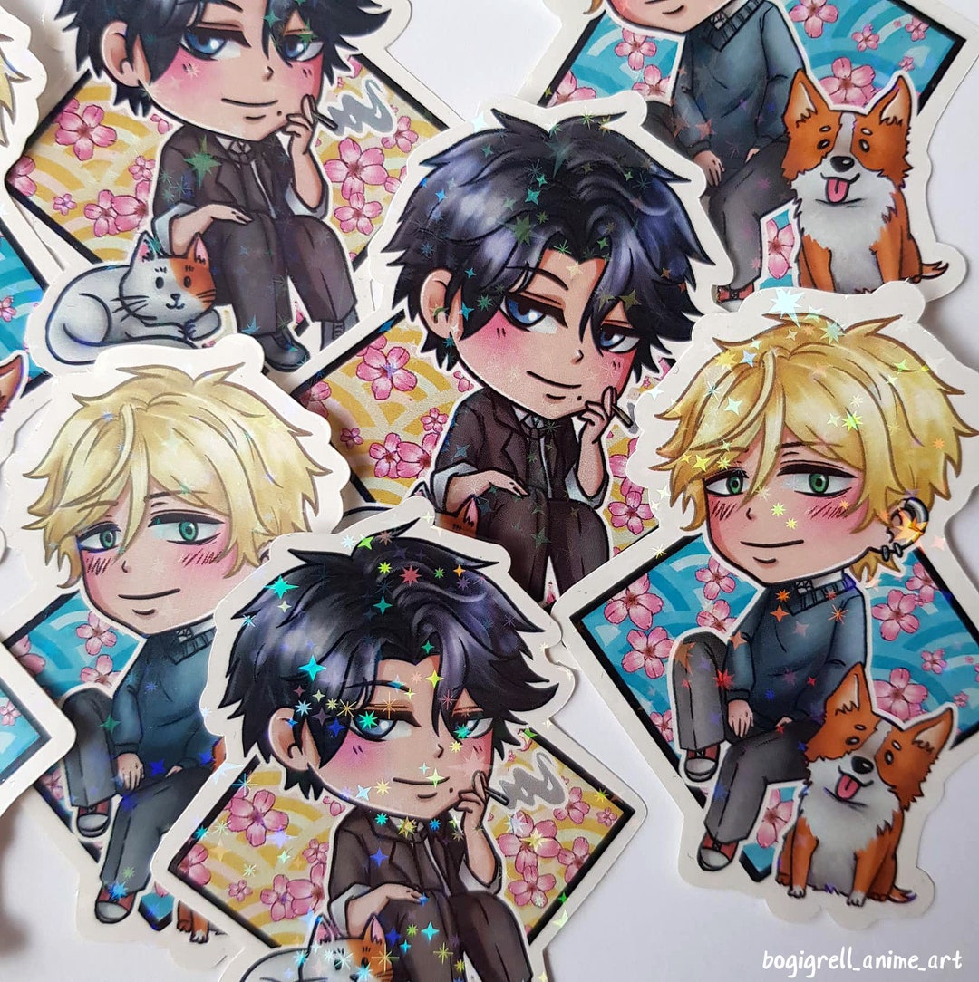 Hioshiru Sticker Smoking Hitorijime My Hero Holo Stickers Kousuke Ooshiba Masahiro - Etsy