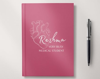 student planner ut Personalised Doctor To Be Journal, PINK, Medical Student Gifts, MD gifts, Personalised Gifts, Healthcare Worker, Notebook,