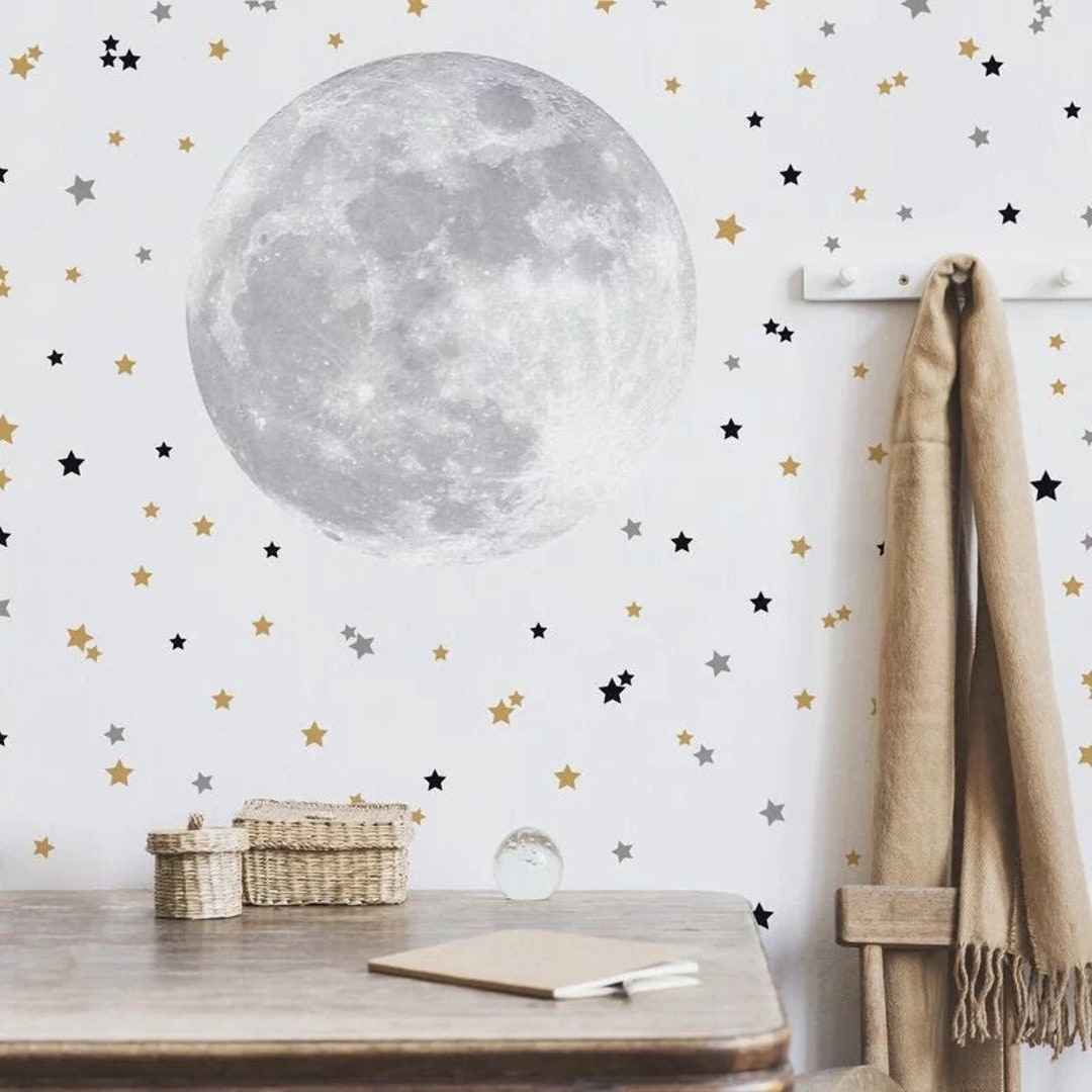 Wall Sticker CUTE MOON and STARS - Etsy