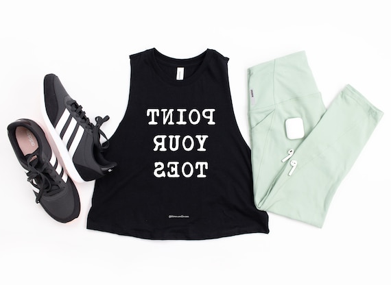 Crop Top Pole Dance Wear Pole Dance Shirt Point your toes
