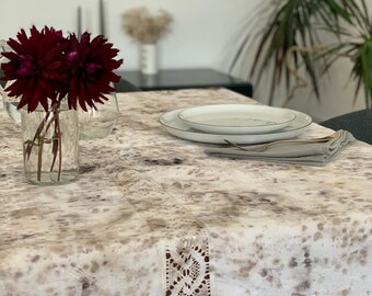 Naturally dyed table cloth