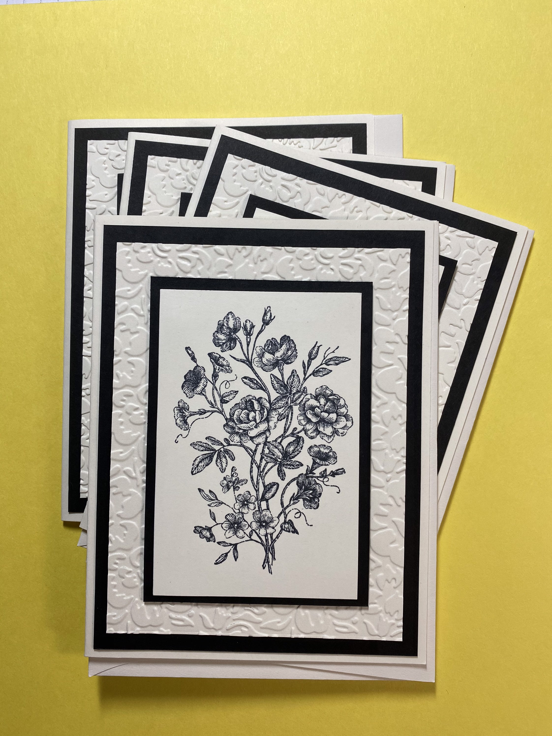 Set of 4 Note Cards Etsy