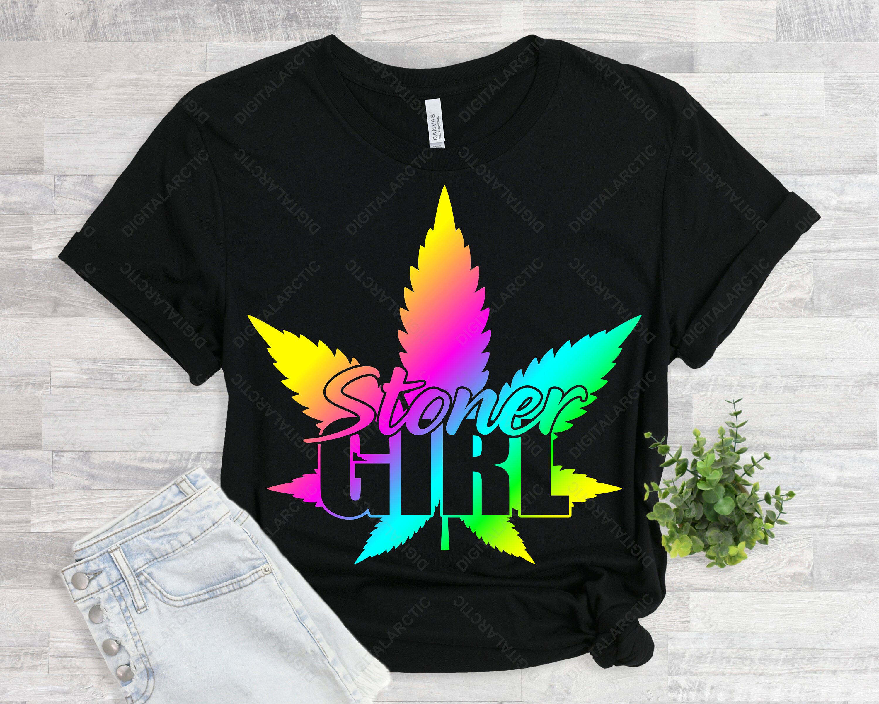 stoner girl svg png dxf digital files for laser vinyl cricut etsy