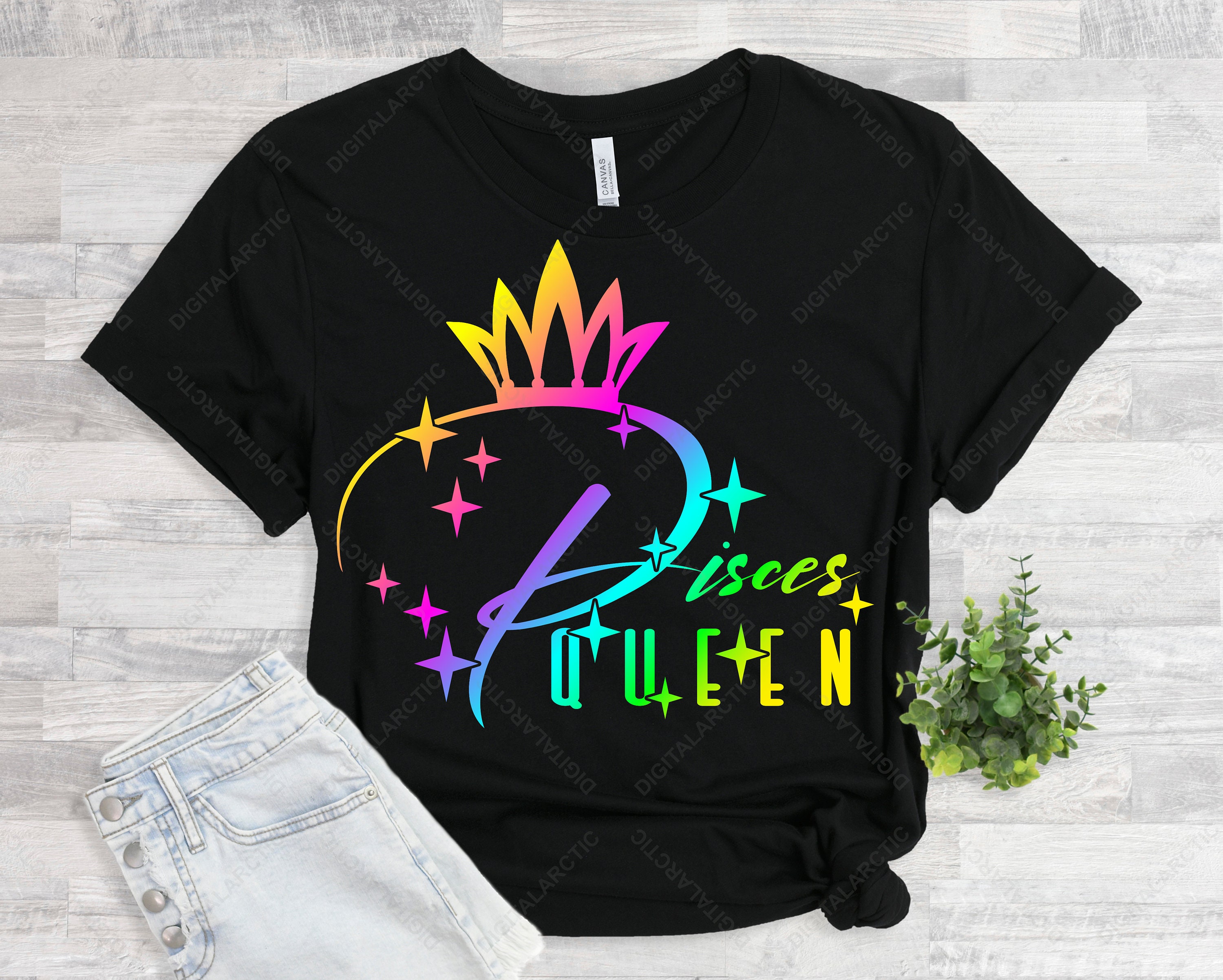 Pisces Queen SVG PNG DXF Digital Files for Laser Vinyl Cricut Etsy