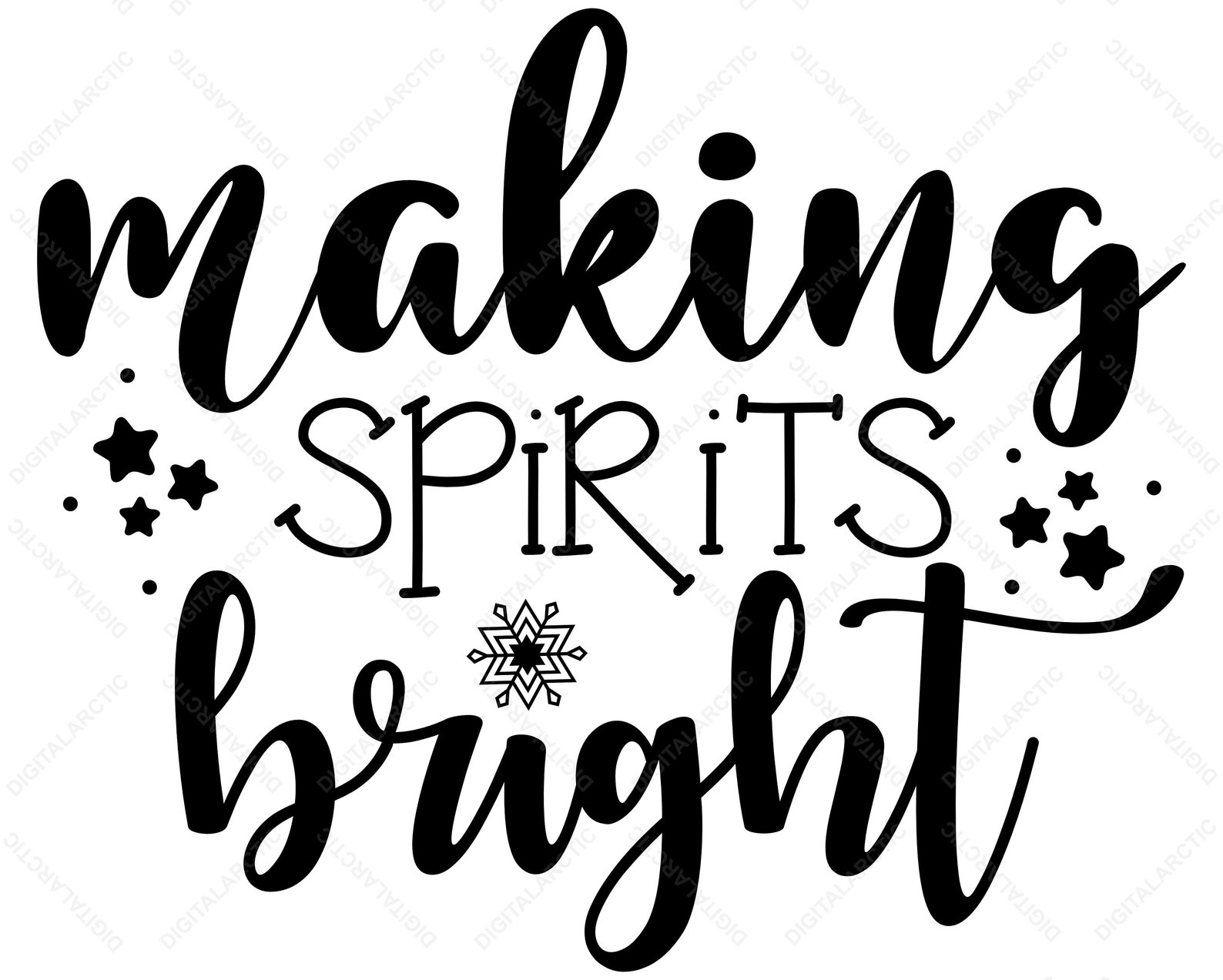 Making Spirits Bright SVG PNG DXF Colorful Funny Design - Etsy UK