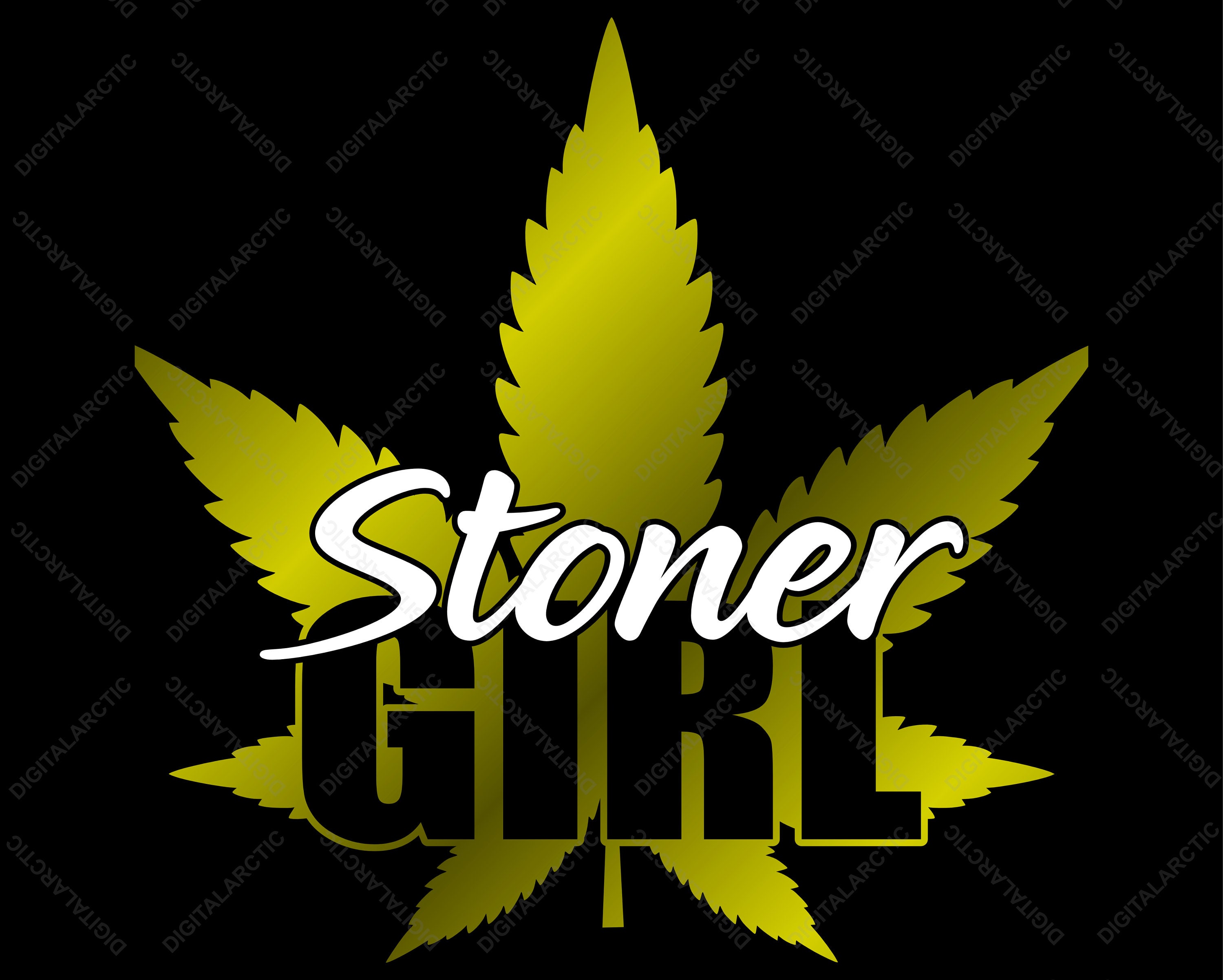 stoner girl svg png dxf digital files for laser vinyl cricut etsy