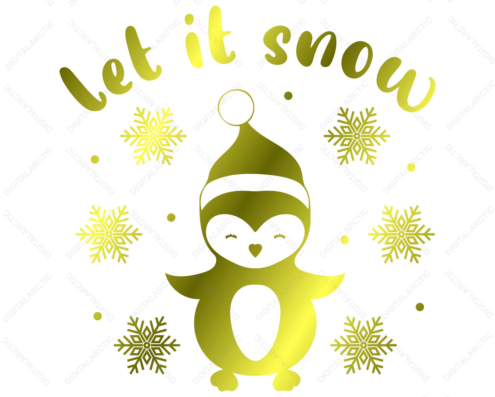 Let It Snow Jpg Png Svg Dxf Eps Digital Files for Laser Vinyl | Etsy