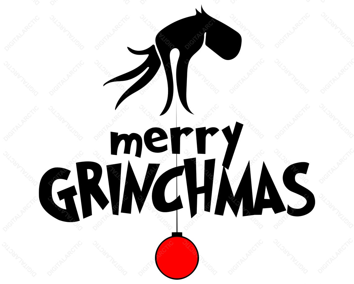 Merry Grinchmas SVG PNG DXF Digital Files for Laser Vinyl | Etsy