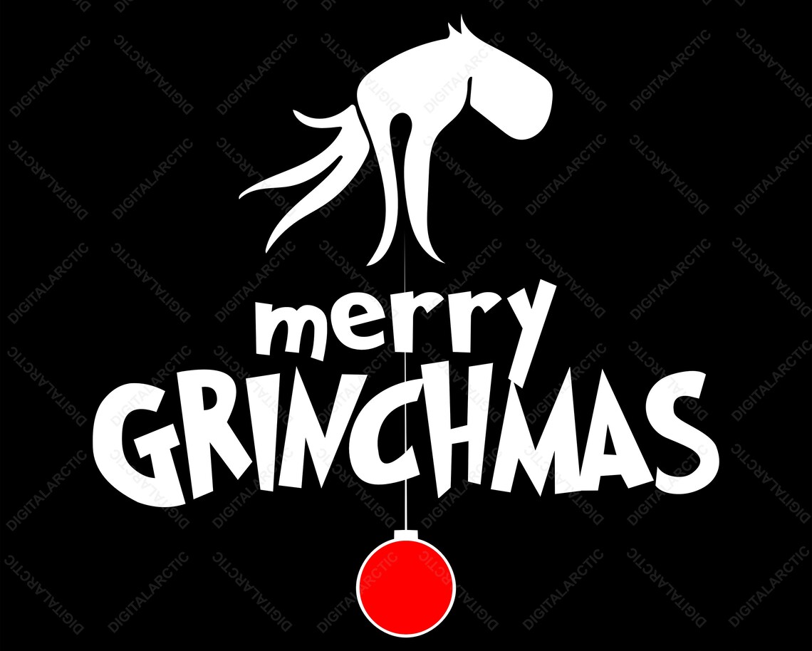 Merry Grinchmas SVG PNG DXF Digital Files for Laser Vinyl | Etsy