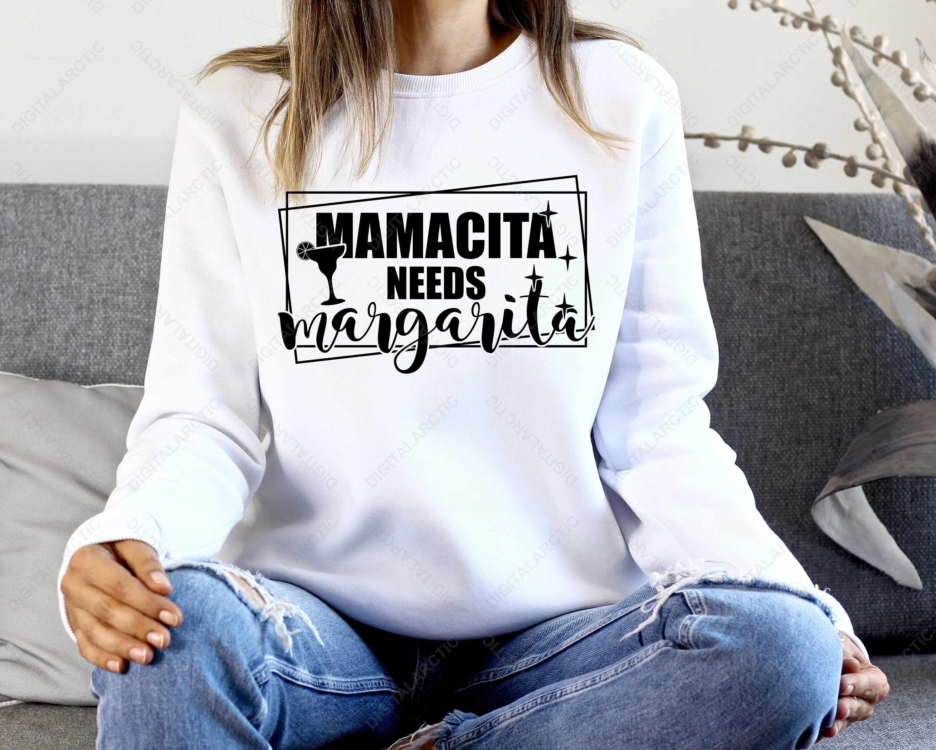 Mamacita Needs Margarita SVG PNG DXF Digital Files for Laser | Etsy