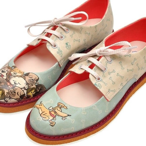 DOGO Pency Charlie Chaplin Vegan Printed Breathable Chic Retro Etsy