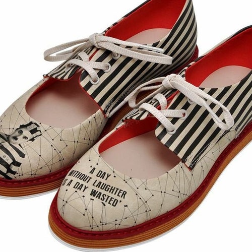 DOGO Pency Charlie Chaplin Vegan Printed Breathable Chic Retro Etsy