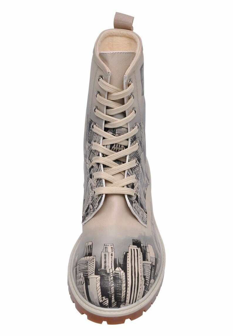 DOGO Long Boots New York Skyline Vegan Printed Breathable Chic Etsy