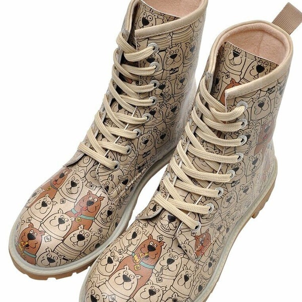 DOGO Dames Wb Lange Laarzen Enkellaarsjes, Rood, 41 EU