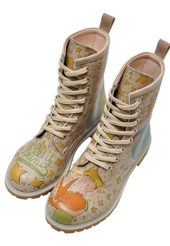 DOGO Long Boots Little Prince She is My Rose Vegan Printed Etsy