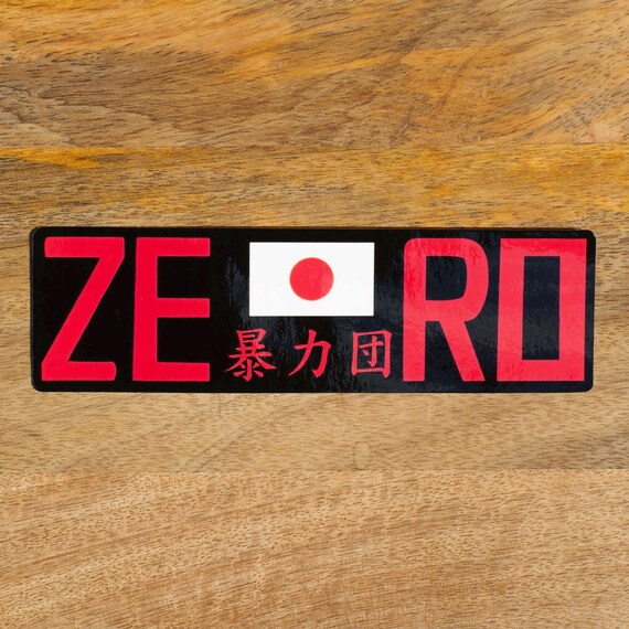 ZERO Japan Bosozoku Gang Sticker - JDM Decal Waterproof