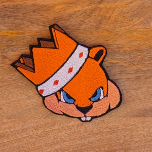 Conker’s Bad Fur Day Embroidered Patch Conker the Squirrel Iron On Velcro Patch