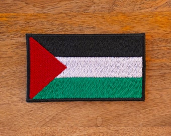 Palestine Flag Palestinian Nation Territory Gaza Embroidered Iron On Patch