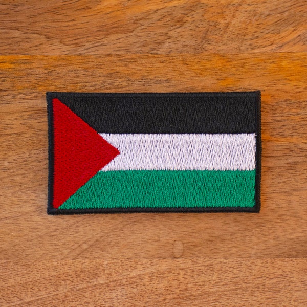 Palestine Flag Palestinian Nation Territory Gaza Embroidered Iron On Patch